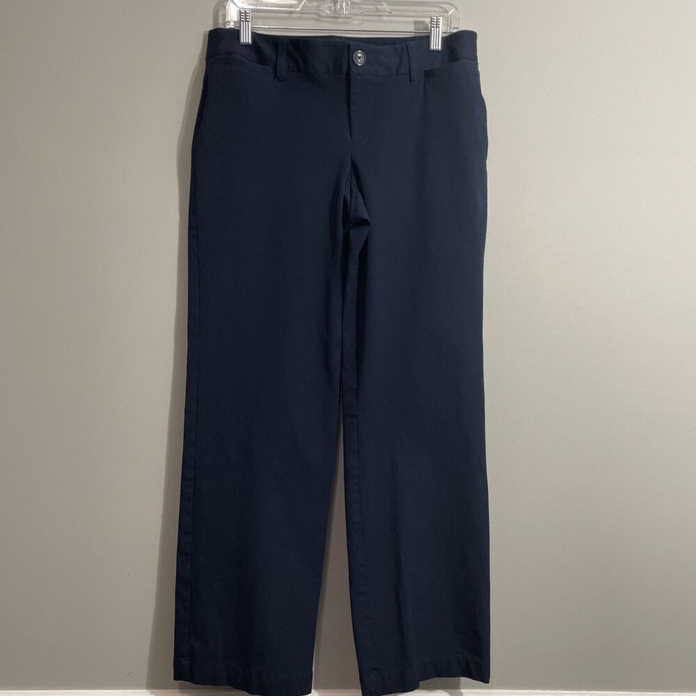 Eddie Bauer Women’s Pants Size 10 Blue Slightly Curvy Fit Casual Comfort